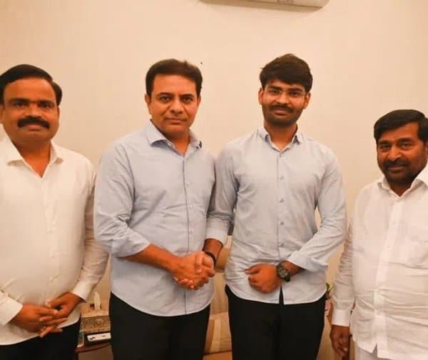కేటీఆర్ను కలిసిన అన్విత్ రెడ్డి - Udayam Digital