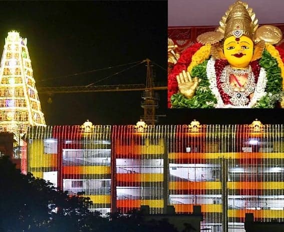 దసరా శరన్నవరాత్రులకు శోభాయమానంగా విజయవాడ ఇంద్రకీలాద్రి - Udayam
