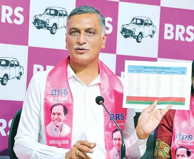 రేవంత్ తెచ్చిన కరవు: హరీశ్రావు - Udayam