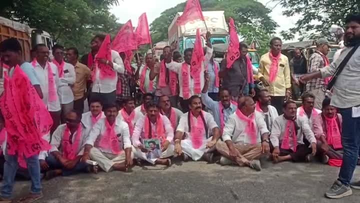 ఎమ్మెల్సీ తాతా మధు అరెస్టుకు నిరసనగా బీఆర్ఎస్ ఆందోళన - Udayam