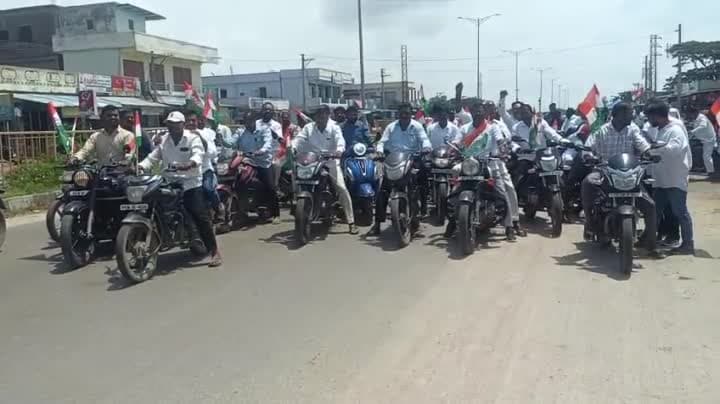 మామడ మండల కేంద్రంలో కాంగ్రెస్ ప్రజాపాలన భారీ ర్యాలీ - Udayam