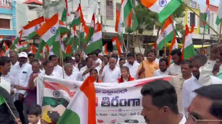 భైంసాలో ఘనంగా తిరంగా ర్యాలీ