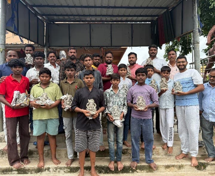 పర్యావరణ పరిరక్షణకు మట్టి గణపతుల ప్రతిష్ఠ - Udayam