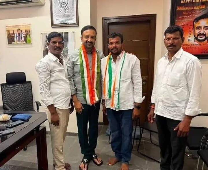 కాంగ్రెస్ లో చేరిన ముదేల్లి సర్పంచ్ - Udayam