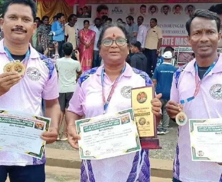 మాస్టర్స్ అథ్లెటిక్స్ లో సిక్కోలు క్రీడాకారుల సత్తా - Udayam
