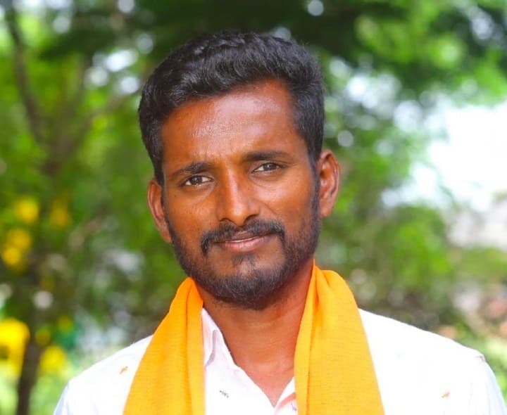 BJYM జిల్లా అధికార ప్రతినిధిగా ఆంజనేయులు - Udayam