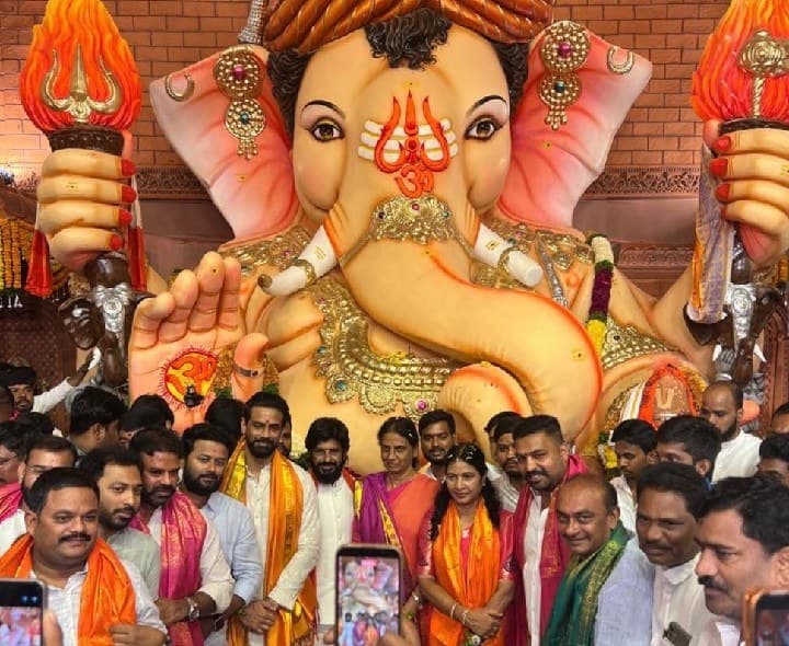 బాలాపూర్ గణేష్ తొలి పూజ లో పాల్గొన్న మహేశ్వరం ఎమ్మెల్యే సబితా ఇంద్రారెడ్డి - Udayam