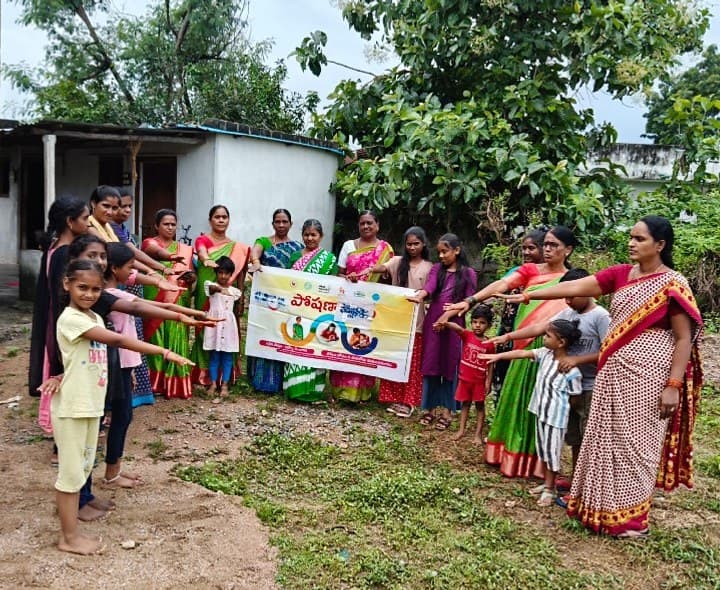మేడిపల్లి అంగన్వాడీ కేంద్రంలో ఘనంగా పోషణ మాసం - Udayam