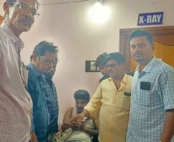 స్దంభంపై నుండి జారిపడిన లైన్ మేన్ - Udayam