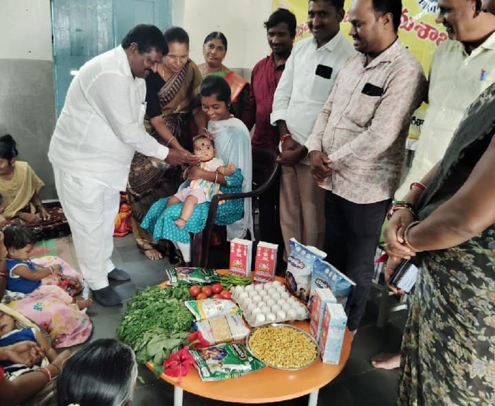 మోతుకురావుపేటలో పోషణ మాసం వేడుకలు - Udayam