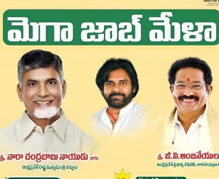 వినుకొండలో ఈనెల 23న మెగా జాబ్ మేళా - Udayam