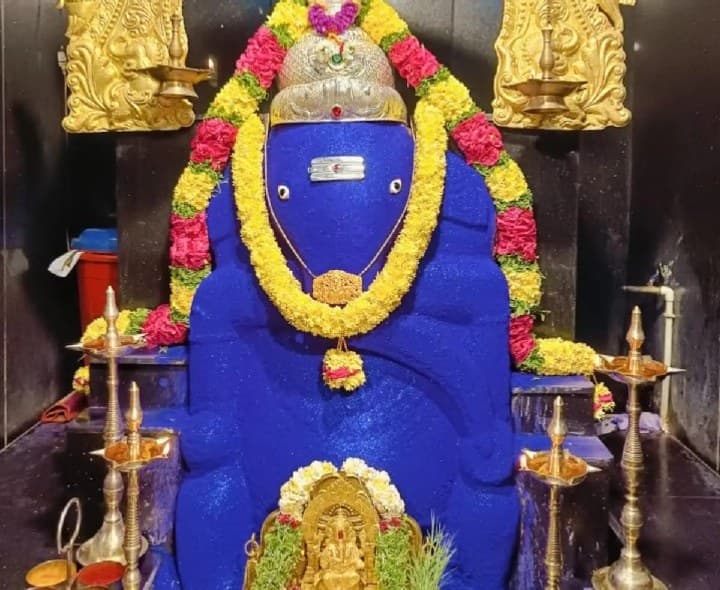నాలుగో రోజు నీల వర్ణంలో గణనాథుడి ప్రత్యేక దర్శనం - Udayam
