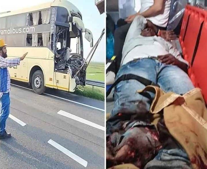ఖమ్మం గ్రీన్ ఫీల్డ్ హైవేపై ఘోర రోడ్డు ప్రమాదం - Udayam