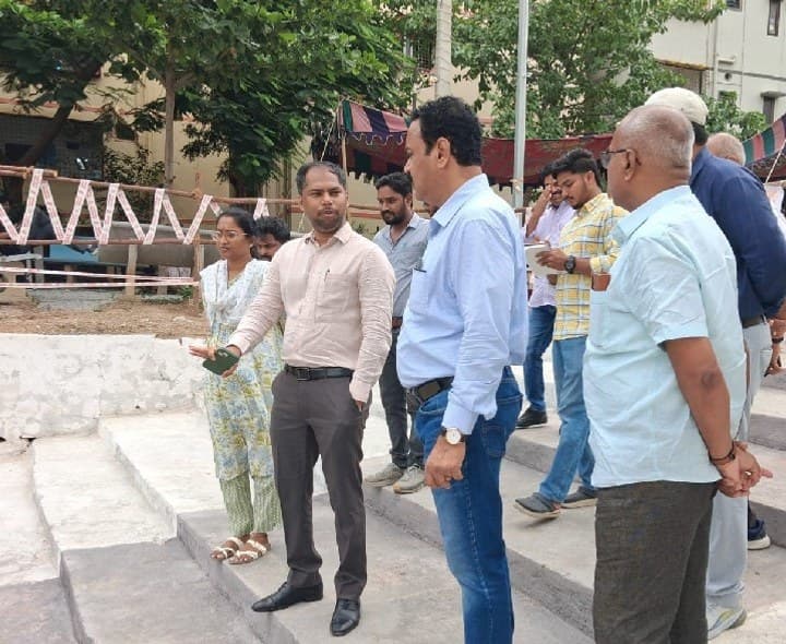 శ్రీరామ్ కుంట బేబీ పాండ్ను పరిశీలించిన జోనల్ కమిషనర్ - Udayam