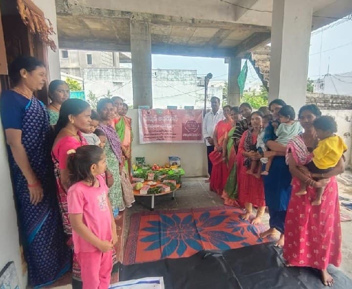గోవిందపల్లి అంగన్వాడీలో పోషణ మాసం - Udayam