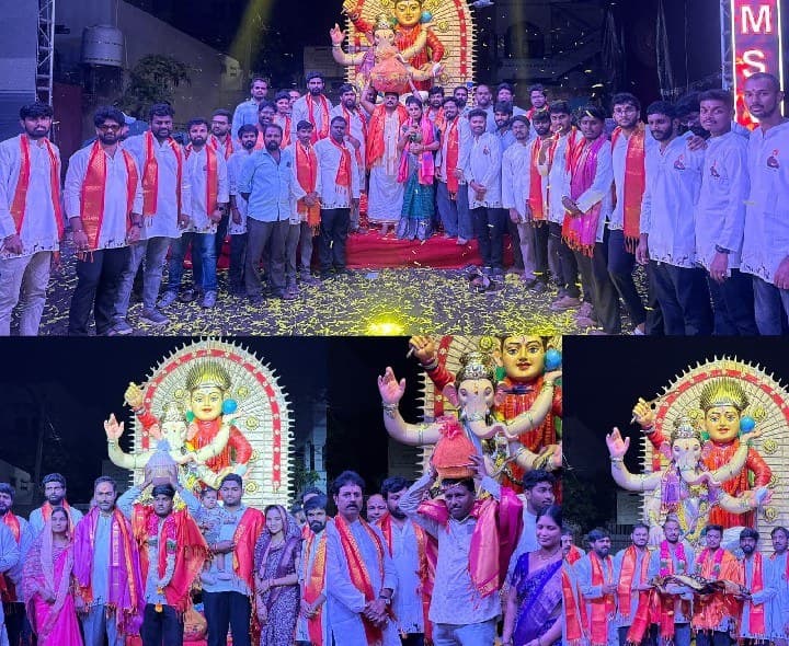 షాద్నగర్లో ఘనంగా కాంతార వినాయకుడి లడ్డూ వేలం - Udayam