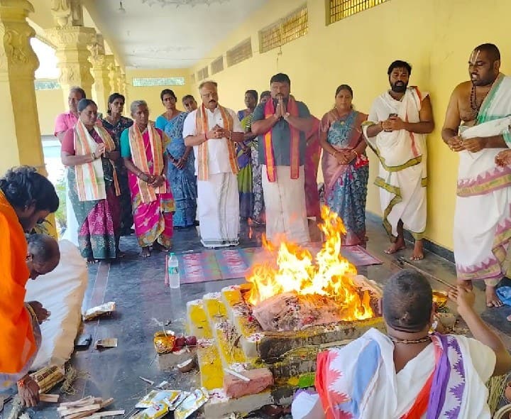 కోదండ రామాలయంలో వరుణ యాగం - Udayam