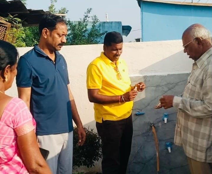 నిర్మల్ నాయుడు వాడిలో మంచినీటి సరఫరా నాణ్యత పరిశీలన - Udayam