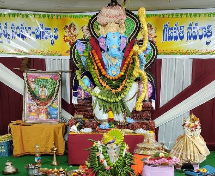 శాకంబరీ అలంకరణలో వైశ్య భవన్ గణేశుడు - Udayam