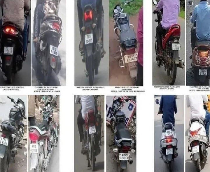నకిలీ నెంబర్ ప్లేట్లపై ట్రాఫిక్ పోలీసుల ఉక్కు పాదం - Udayam