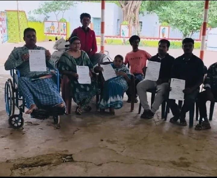 దివ్యాంగుల సంఘం గ్రామ కమిటీ ఎన్నిక - Udayam