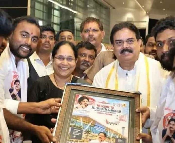 మంత్రి నాదెండ్ల కు స్వాగతం పలికిన ఎమ్మెల్యే - Udayam