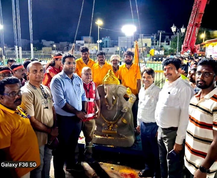 కొత్త చెరువులో గణేష్ నిమజ్జన ఏర్పాట్ల పరిశీలన - Udayam