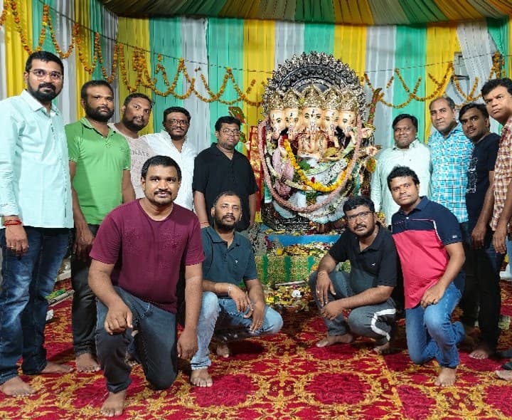 ఆర్ఆర్ హోమ్స్లో పంచముఖి విఘ్నేశ్వరుని నవరాత్రి ఉత్సవాలు - Udayam