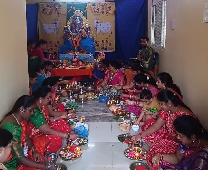 నిర్మల్ వినాయక మండపంలో మహిళలచే కుంకుమార్చన - Udayam