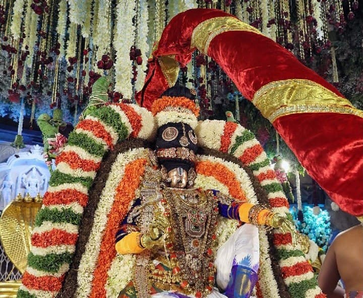 మోహినీ అలంకారంలో జగన్మోహనాకారుడైన శ్రీ మలయప్పస్వామి - Udayam
