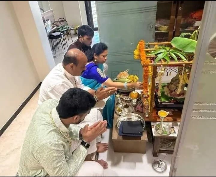 మంత్రి అచ్చెన్న ఇంట్లో వినాయక చవితి వేడుకలు - Udayam