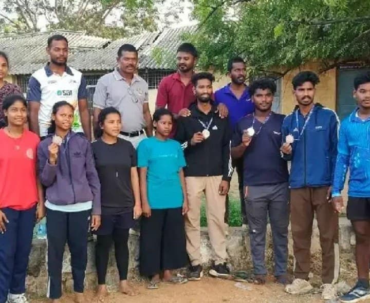 రాష్ట్రస్థాయి జూనియర్ అథ్లెటిక్స్ మీట్లో మన్యం క్రీడాకారుల సత్తా - Udayam