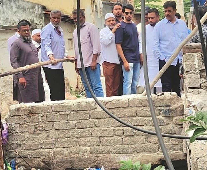 ఫరత్నగర్ నాలా పనులపై ఎమ్మెల్యే బలాల పరిశీలన - Udayam