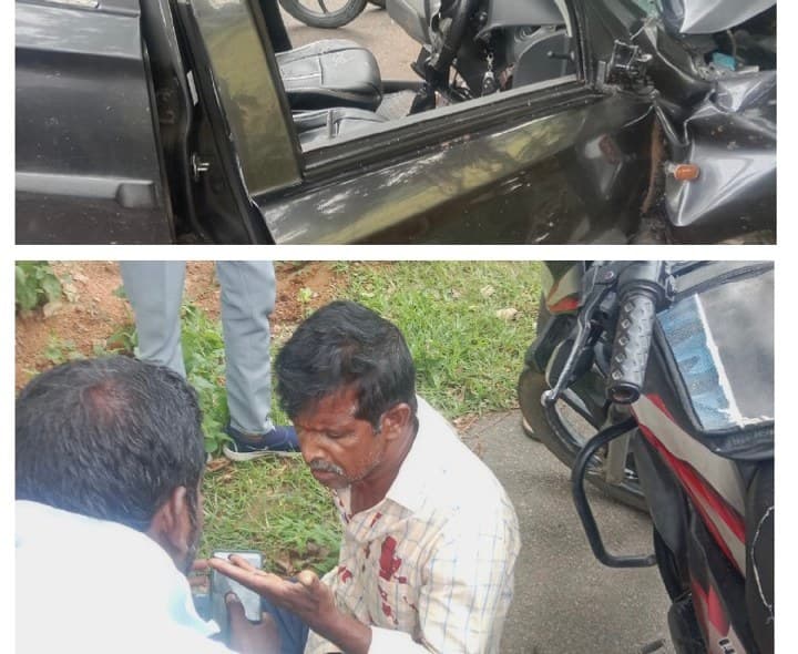 చెట్టుకు కారు ఢీకొని తీవ్ర గాయాలు - Udayam