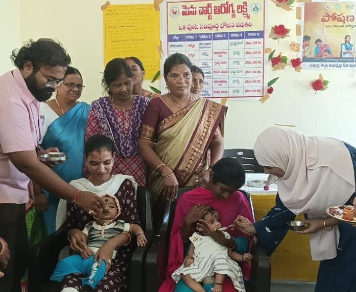 ఇందల్వాయి ప్రభుత్వ ఆసుపత్రిలో పోషణ మాసం - Udayam