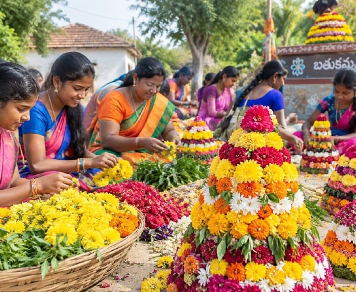 బొడ్డెమ్మకు ఐదు రోజులే.. పల్లెల్లో పండుగ సందడి - Udayam