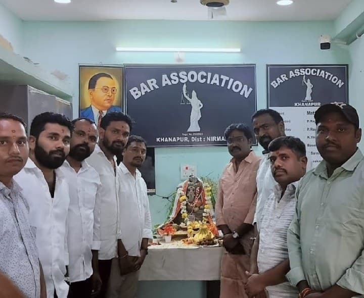 ఖానాపూర్ కోర్టు బార్ అసోసియేషన్ ఆధ్వర్యంలో వినాయక నవరాత్రి ఉత్సవాలు - Udayam