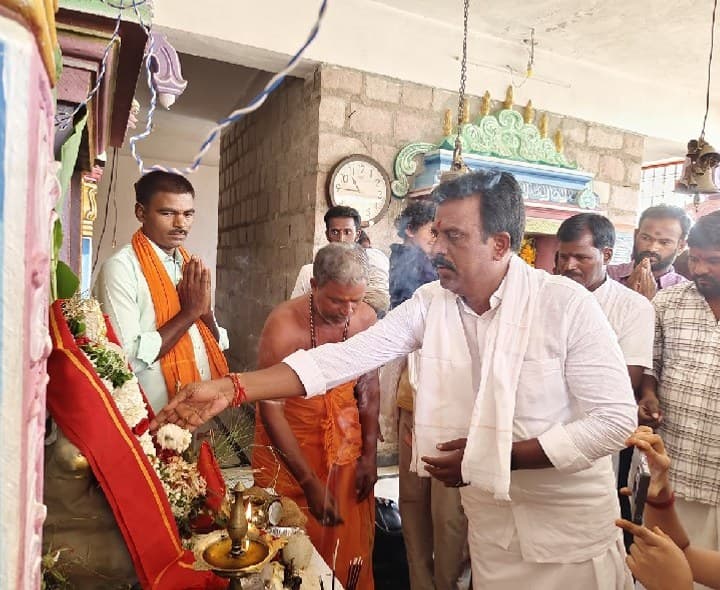 దమగ్నాపూర్లో ఘనంగా వినాయక ప్రతిష్ఠాపన.. పాల్గొన్న ఎమ్మెల్యే GMR - Udayam